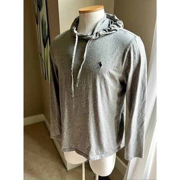 Polo Ralph Lauren gray long sleeve hoodie size large - Picture 4 of 4